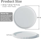 HighHerz Silicone Bathroom Countertop and Vanity Tray-10 Inch Round Silicone Bathroom Tray, Modern Bathroom Decor, Coffee Tab
