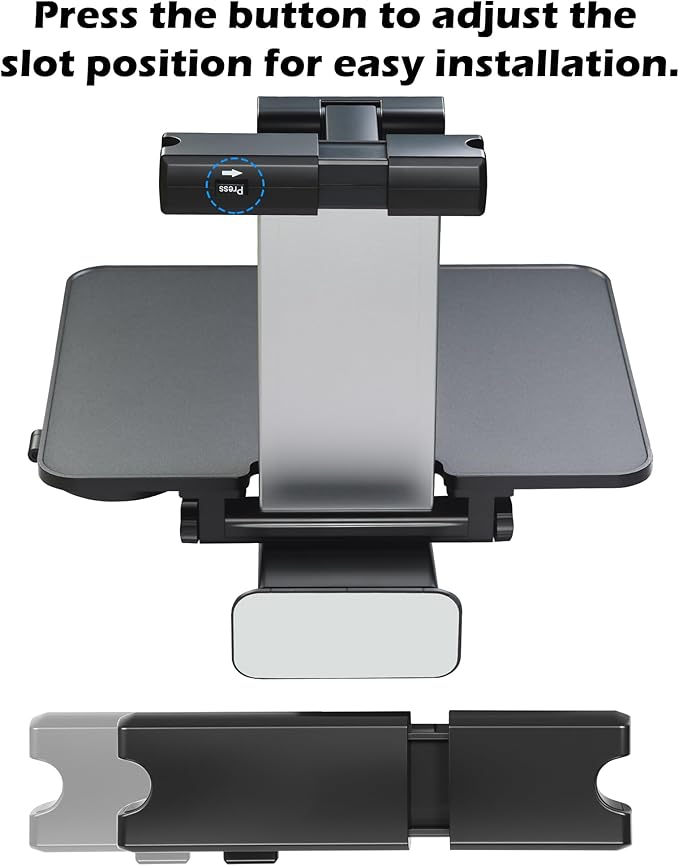 Back Seat Car Tray & Car Desk for Laptop, Wood Cup Holder Table Aluminum Cantilever Laptop Mount for Vehicle,Steering Wheel Tray Fits for Tesla Model Y/3/S Camry Forester F150 Tundra&Most Vehicles