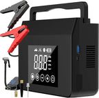 Jump Starter with Air Compressor, 4000A Car Battery Jump Starter(ALL Gas/8.0L Diesel) with 150PSI Tire Inflator 12V Car
