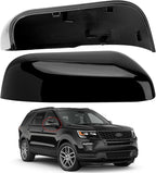 Passenger Side Mirror Cover Replacement for Ford Explorer 2016 2017 2018 2019 - Right Side Mirror Covers, Rear View Mirrors Cap Accessories Black
