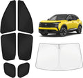 KUST Car Window Shades for Nissan Kicks 2025-2026 Windshield Sun Shade Side Window Cover UV Block Privacy Protection Accessories for Camping Blackout Rear Back Full Set 7PCS