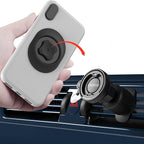 sincetop Car Phone Mount with Lock Hook, Horizontal Vent Fin Holder, One Hand Quick Mount & Release
