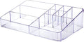 Clear Makeup Organizer, Makeup Brushes Storage Case, Cosmetic Display Case Tray, Tiered Skincare Organizer, Acrylic Lipstick 