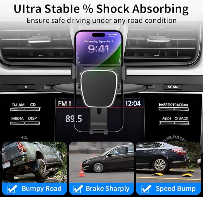 Car Phone Mount Holder For Nissan Altima 2002-2018，Rogue 2008-2013，Sentra 2000-2019，Murano 2003-2014 Auto Accessories Navigation Bracket Interior CD Slot Mount Decoration dash board Mobile Cell case