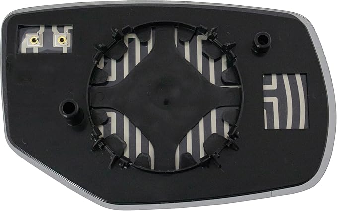 TRQ Driver Side Heated Mirror Glass with Backing Plate Compatible with 2013-2017 Honda Accord