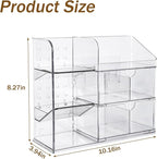 3 Tier Medicine Cabinet Organizer, Bathroom Medicine Cabinet Organizer with Removable Dividers, Narrow Makeup Organizer with 