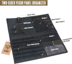 WYNEX Tactical Car Visor Organizer with Double-Sided MOLLE Panel, Universal Vehicle Sun Visor Storage for Essentials & Gear, Compatible with Cars, Pickup Trucks, Vans, SUVs
