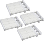 Gerrii 4 Pcs Closet Tension Shelf Rod Expandable Shelf Locker Organizer Adjustable Storage Rack Scalable Layered Divider Sepa