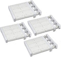 Gerrii 4 Pcs Closet Tension Shelf Rod Expandable Shelf Locker Organizer Adjustable Storage Rack Scalable Layered Divider Sepa