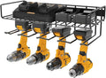 UNITEDPOWER Wall Mounted Power Tool Organizer Holder, Heavy Duty Utility Storage Rack With Shelf for Battery Powered Hand Too