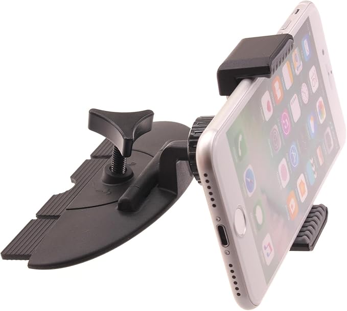 Car Mount CD Slot Holder Compatible with Samsung Galaxy S23 FE/ S21 FE/ S20 FE, Cradle Swivel Dock Strong Grip CD Player Slot