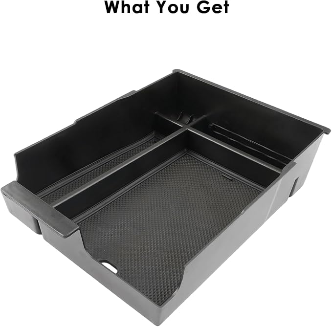 for Hyundai Palisade Center Console Organizer Tray for 2023-2025 Palisade SE/SEL/XRT/Limited/Calligraphy Armrest Box Secondary Storage Glove Box Insert Accessories (23-25 Palisade Black Trim)