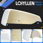 Passenger Side Mirror Cover Replacement for Chevrolet Equinox 2018 2019 2020 2021 2022 2023, for GMC Terrain 2018-2023 - Right Side Mirror Covers, Rear View Mirrors Cap Accessories White