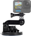 Suptig Suction Cup Mount Compatible for Gopro Hero 13/12/11/10/9/8/7/6/5/4/3/3+/2 Gopro Max2, Hero+, Hero Session, and More Action Cameras Car Windshield and Window Mount