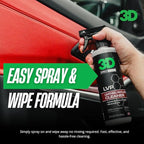 3D LVP Interior Cleaner - Removes Dirt, Grime, Grease, Oil & Stains from Leather, Vinyl & Plastic - Great for Seats, Steering