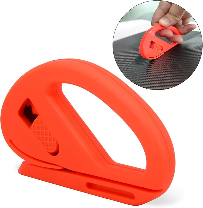 FOSHIO Window Tint Vinyl Wrap Tool Kit with 5M Knife Tape, Felt Squeegee, Micro Squeegee, Wrap Magnets Holders, Gloves, Safety Cutter, Utility Knife, Plastic Razor Blades Vinyl Application