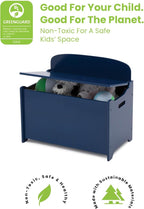 Delta Children MySize Deluxe Toy Box, Deep Blue