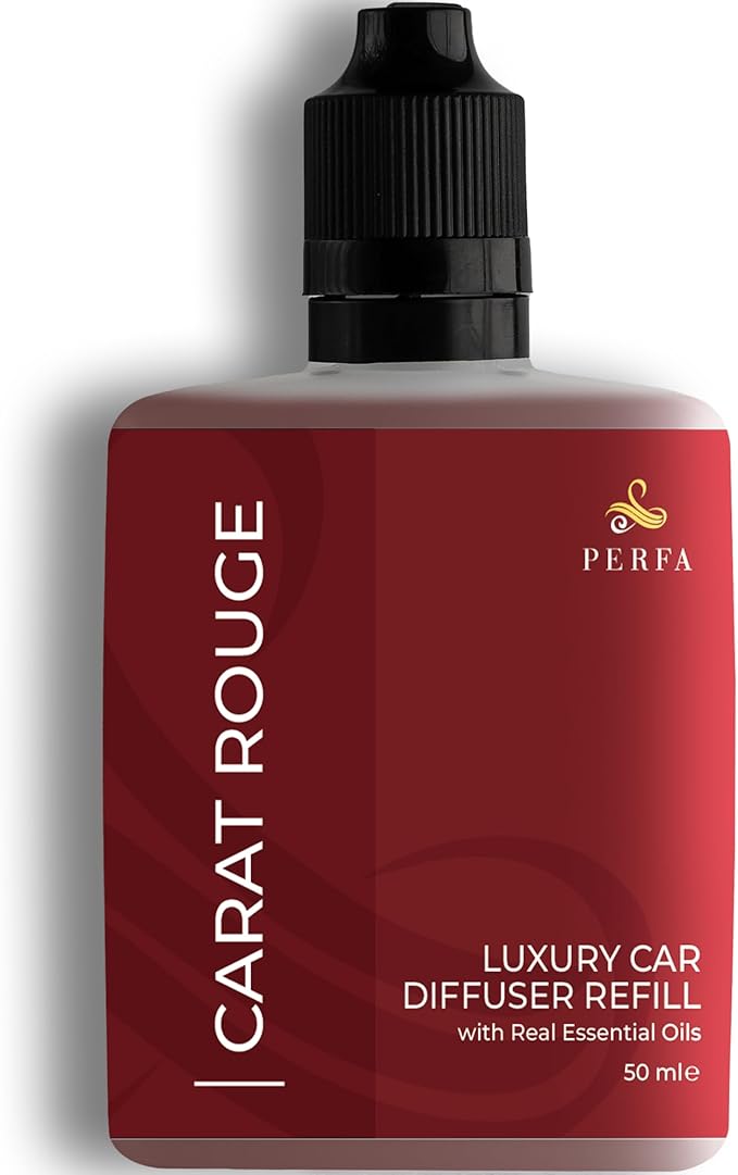 Carat Rouge Car Air Fresheners (Refill) | Affordable Fragrance for Women | 50ml Diffuser Refill with 3-Month Long-Lasting Aro