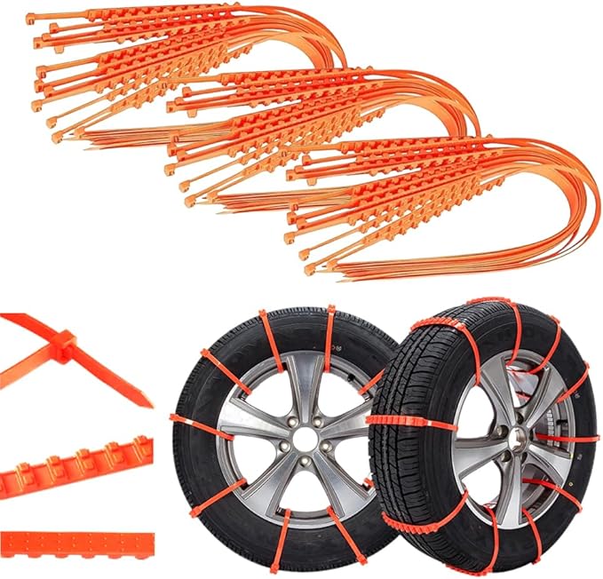 Anti Snow Chains, Snow Tire Chains, Reusable Anti-skid Snow Chains, Portable Pickup Truck and SUV Chains, Winter Tire Wheel C