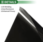 Motoforti Nano Ceramic Car Window Tint Film VLT 18% IRR 48% UVR 93% Chrome Gray 14.76 ft x 35.43 Inch Privacy Film 2mil PET 1 Pc