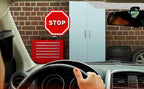 Flashing LED Light Parking Stop Sign For Garage