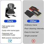 AUCELI Car Detailing Brush, Ultra Soft Auto Interior Dusting Brush with Storage Rack, Car XL Synthetic Brush Cleaning Tool, U