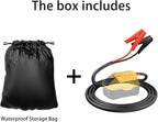 Jumper Cables with Adapter for Dewalt 20V Battery, 1.9FT 8AWG Portable Battery Dewalt Jumper Starter Automotive Booster