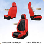 Coverado Front Seat Covers, 2 Pack Waterproof Seat Covers for Cars, Luxury Leather Seat Cushions, Front and Rear Seat Protect