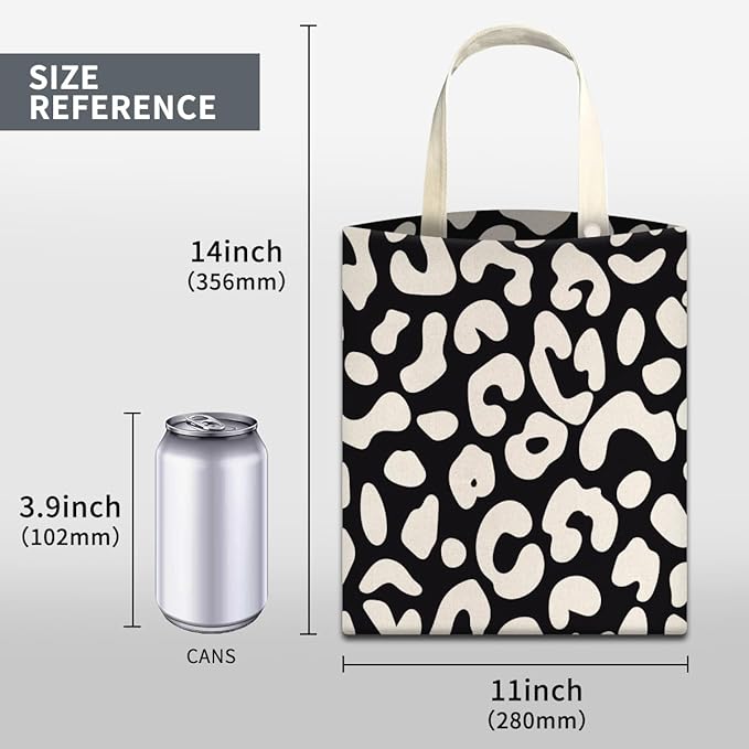Car Trash Can, Cute Car Trash Bag, Hanging Car Organizer and Storage Bag, Trash Bin for Car Accessories, Vehicle, Travelling, Camping Black White Leopard