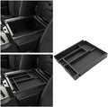 for Center Console Tray Compatible with 2019-2026 Chevy Silverado 1500& 2020-2026 Silverado 2500HD 3500HD (Split-Bench Folding Seat) Armrest Storage Box Console Organizer ABS Materials