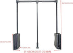 brand Wardrobe lift clothes rack,Pull Down Closet Rod for Hanging Clothes, Retractable Wardrobe Hanger for Cabinet, Aluminium