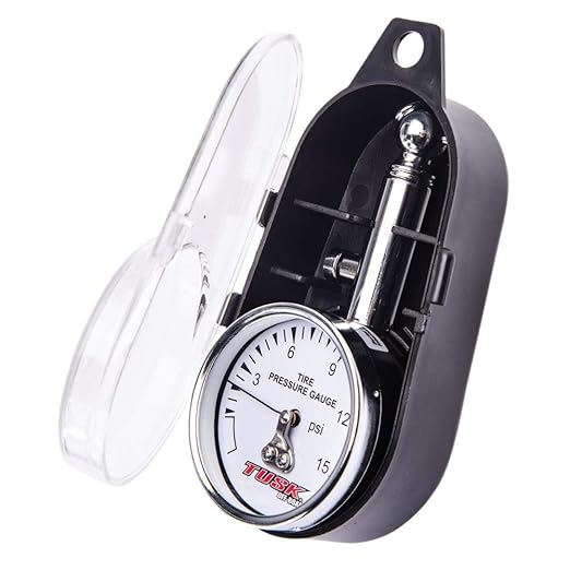 Tusk Low Pressure Dial Tire Gauge – Accurate PSI Measurement for ATV, UTV, and Motorcycle Tires