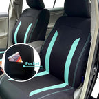4PCS Cooling Car Seat Covers,Breathable Front Seat Covers with Mesh Construction and Foam Padding,Car Seat Protector to Reduc