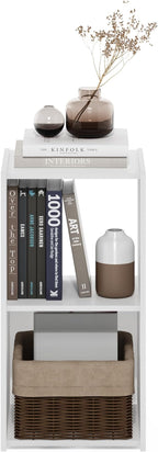 Furinno Pelli Cubic Storage Cabinet, 2x1, White