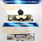 Car Rear View Mirror with Suction Cup, Anti Glare Wide Angle HD Auto Inside Rearview Mirror, 360 Degrees Adjustable Reduce Blind Spots, Universal for Vehicle, Marine, Boat, Truck, SUV, Van