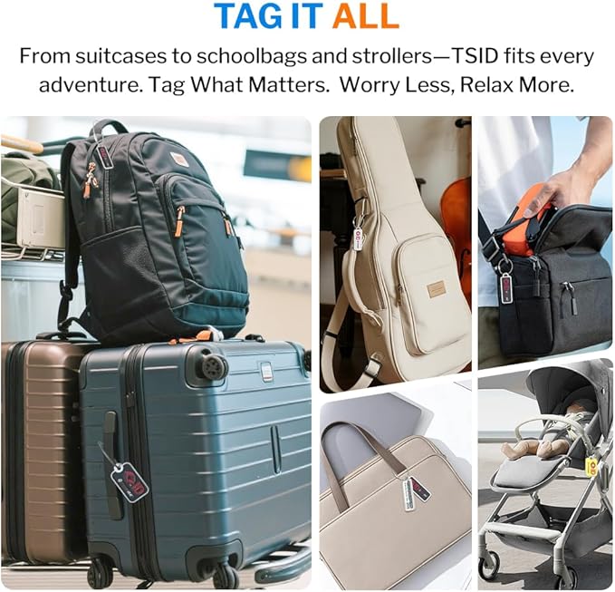 Forge Lost and Found Luggage Tags, Global Luggage Tracking Tag, WorldTracer Compatible, Travel Sentry Powered Baggage ID Syst