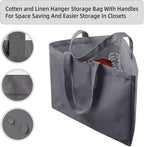 Clothes Hanger Organizer Holder for Space Saving, Fresheracc Hanger Triangle Storage Bag with Handles for Closet Tidier Laund