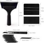 Gomake Vinyl Wrap Tool Set Window Tint Kit,Window Tint Tools Small Rubber Squeegee, Car Window Tint Application Kit,Vinyl Wrap Tools Felt Squeegee for Car Wrapping,Window Cleaning