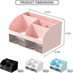 Makeup Organizer with Drawers, Cosmetic Storage for Dresser Vanity and Bathroom Countertop, Beauty Holder for Lipstick Brush,