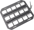 Vehicle Rigid MOLLE Panel, Headrest Organizer EDC Pouch Tool Holster, Tactical Gear Seat Back Rack Truck Equipment Mount Plate, Auto Interior Modular Storage Shelf Accessory (Headrest Panel)