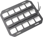 Vehicle Rigid MOLLE Panel, Headrest Organizer EDC Pouch Tool Holster, Tactical Gear Seat Back Rack Truck Equipment Mount Plate, Auto Interior Modular Storage Shelf Accessory (Headrest Panel)