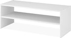 Whitmor Stackable 31" Extra Wide 2-Shelf Storage Organizer, White