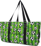 NGIL Extra Large Utility Tote Reusable Grocery Bag Oversized Collapsible for Groceries, Storage, Picnic, Beach (Soccer Goal-Black)