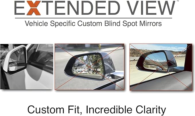 Blind Spot Mirrors- Compatible with Tesla Model Y Extended View - 2 Piece Set (Left & Right)