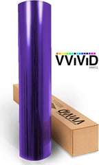 VViViD Transparent Colorful Vinyl Window Tinting Sheets (1.49ft x 5ft, Purple)