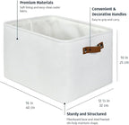 OrganiHaus Extra Large Fabric Storage Baskets for Shelves 3 Pack, 16x13in Closet Storage Bins, Canvas Baskets for Organizing,