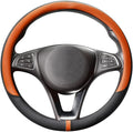 COFIT Breathable Car Steering Wheel Cover 15 inch Auto Universal Leather Wrap Non-Slip Steeringwheel Protector Automotive Int