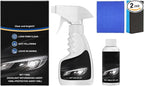 Auto Yunn Headlight Cleaner, AutoYunn Headlight Restoration Kit, Automotive Headlight Cleaner, Head Light Restoring Kit for All Vehicle Types (1set)