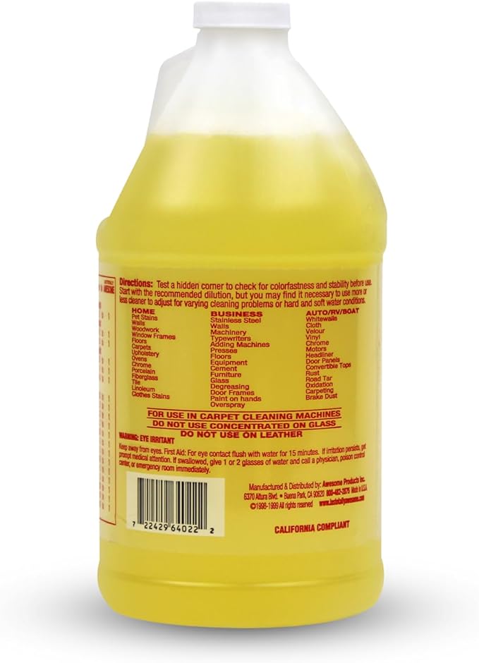 La's Totally Awesome All Purpose Cleaner Combo – 24 oz Spray + 64 oz Refill – Heavy Duty Degreaser & Multipurpose Cleaner for
