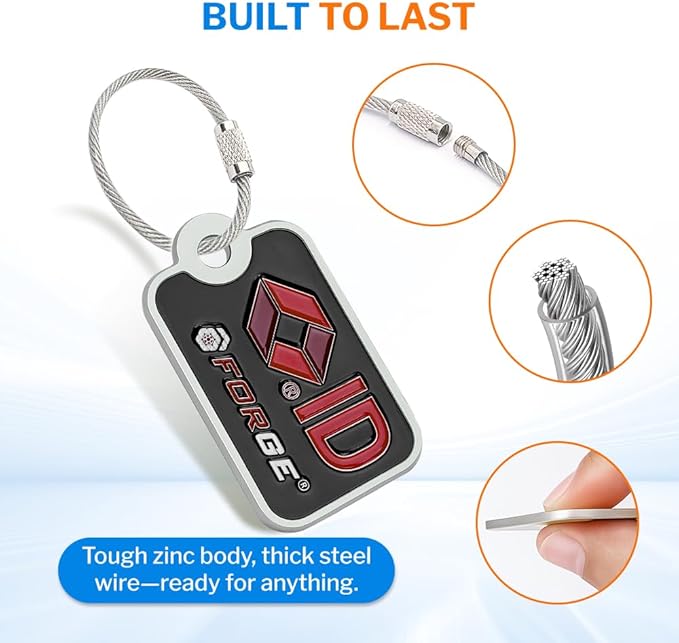 Forge Smart Lost and Found Luggage Tags, Global Luggage Tracking Tag, WorldTracer Compatible, Travel Sentry Powered Baggage I